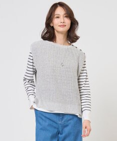 J.PRESS LADIES L 【WEB限定カラーあり】LINEN COTTON ニット ベスト