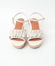 WEGO ウェッジソールフリルサンダル