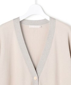 ICB L 【洗える】 ウールテンセルミニブークレ カーディガン