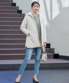 Tiaclasse 【新色追加・洗える】配色ニットチュニック