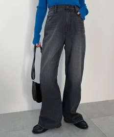 WEGO 【新色追加/美脚/XSSMLサイズ展開】ストレートデニムパンツ