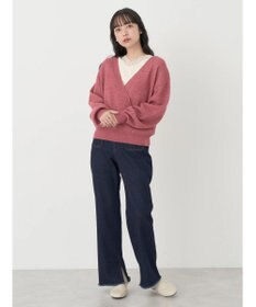 earth music&ecology レースＶネックテレコインナー