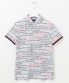 23区GOLF 【WOMEN】【吸水速乾/UVケア】ロゴプリント カノコ 半そで ポロシャツ