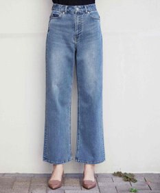 Tiaclasse 【安田美沙子さん/小倉優子さん着用】【洗える】ストレッチワイドデニム