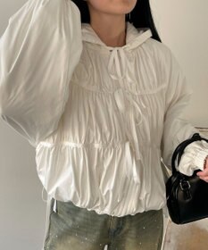 WEGO リボンフードブルゾン