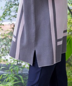 Tiaclasse 【新色追加・洗える】配色ニットチュニック