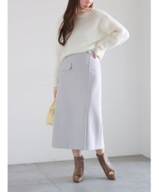 Te chichi メルトンジャージートラペーズスカート