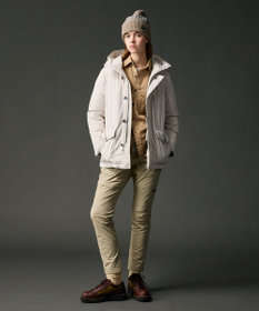 JOSEPH ABBOUD MOUNTAIN 【サスティナブル/ECO撥水/ECOファー/９ポケット】ナイロンピーチダウンコート