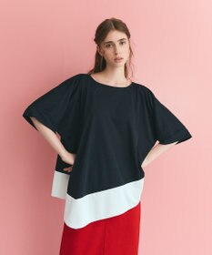 GRACE CONTINENTAL バイカラーアシメトップ