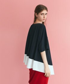 GRACE CONTINENTAL バイカラーアシメトップ