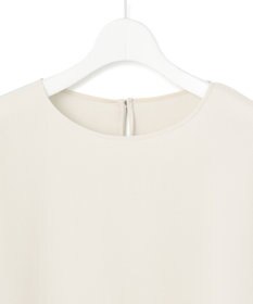 23区 【洗える】ストレッチジョーゼット ラウンドネック カットソー