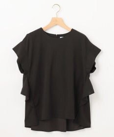 組曲 S 【接触冷感・UVケア】ライトアムンゼンジャージー フリルブラウス