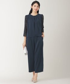 ANY SIS 【2SET】レーススリーブ ブラウス × パンツ セット