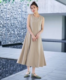 Tiaclasse L 【洗える】裾フレアAラインワンピース