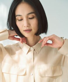UNFILO シアークロップドシャツ