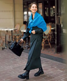 UNFILO 【洗える】ふわふわニット 2WAYクルーカーディガン