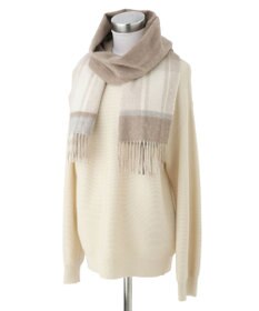 MOONBAT FURLA カシミヤ100%オンブレーマフラー/幅30cm