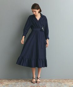 GRACE CONTINENTAL カシュクールシャツワンピース