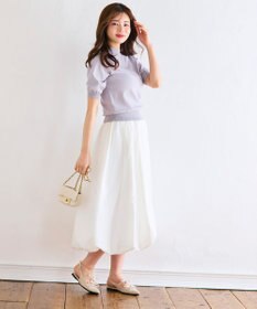 Feroux シャイニーハーフスリーブ ニット