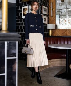 ANY SIS S ウーステッドエステル  プリーツスカート