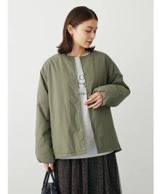 Green Parks ライト中わたノーカラーブルゾン