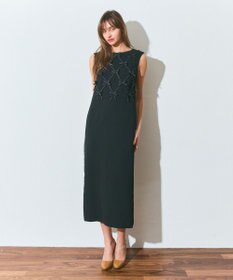 GRACE CONTINENTAL リボンモチーフドレス