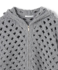 BEIGE， KOKOMO / ウールアルパカメッシュニットパーカー