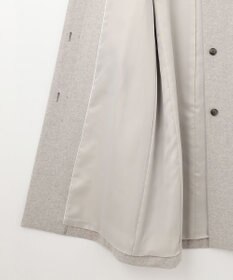 自由区 S シャルムビーバーノーカラーロング コート