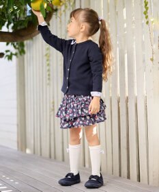 ANY KIDS スナップボタン フレンチ カーディガン