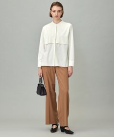 ICB 【洗える】イージージョーゼット バンドカラーカットソー