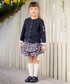 ANY KIDS スナップボタン フレンチ カーディガン