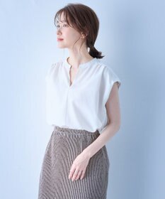 ANY ギャザーショートスリーブブラウス