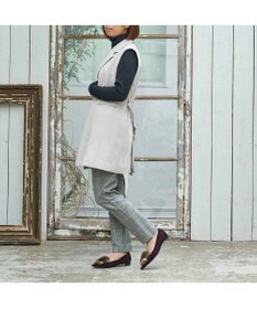 MODE ET JACOMO <MODE ET JACOMO>コンビファー付きフラットパンプス