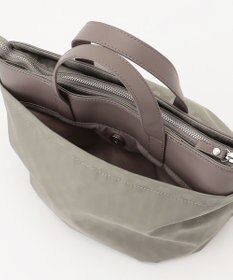 Y'SACCS はっ水ドットジャカード リサイクルレザーコンビ 2wayトートバッグ