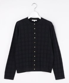 自由区 ジオメトリックアセテート カーディガン