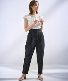 組曲 L 【組曲×setsuko sagittaire】カップ付きフリルTシャツ