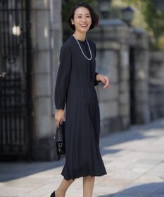 J.PRESS LADIES S ノルディス2wayジョーゼット プリーツ ワンピース