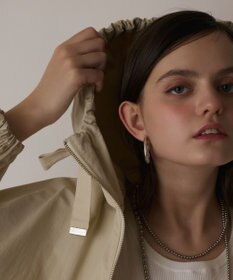 GRACE CONTINENTAL ナイロンバルーンフードジャケット