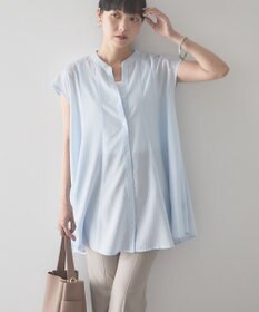 AMERICAN HOLIC 【予約】【接触冷感】フレンチスリーブフレアスキッパーブラウス