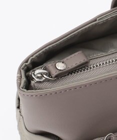 Y'SACCS はっ水ドットジャカード リサイクルレザーコンビ 2wayトートバッグ