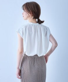 ANY ギャザーショートスリーブブラウス