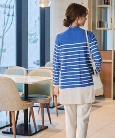 Tiaclasse 【洗える】ボーダーニットチュニック