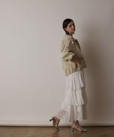 GRACE CONTINENTAL ナイロンバルーンフードジャケット