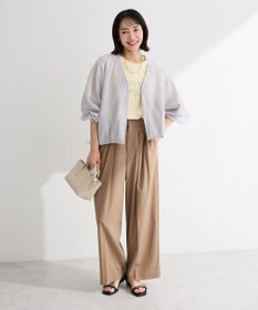 Green Parks シアーＺＩＰＶネックブルゾン