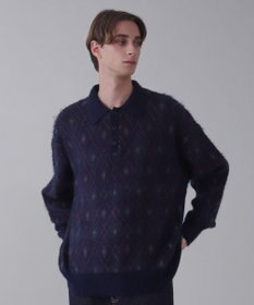 WEGO 【ユニセックス着用ITEM】アーガイルニットポロ