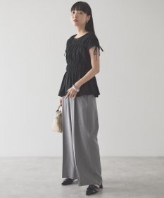 AMERICAN HOLIC 【予約】シャーリングショルダーリボンプルオーバー