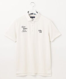 23区GOLF 【MEN】【吸水速乾/UVカット】サッカージャージーポロシャツ