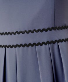 Tiaclasse 【洗える】配色スカラップレースワンピース