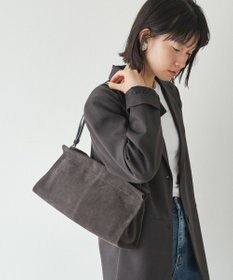russet 【2025AW新作】スエード横長ショルダーバッグ(CE-1578)