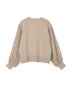 Green Parks プリーツ袖ニットプルオーバー